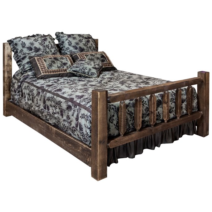 Homestead Cal King Bed - Stain & Clear Lacquer Finish Thumbnail