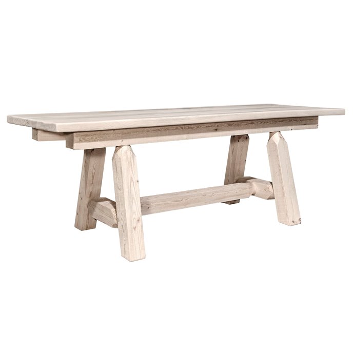 Homestead Plank Style 6 Foot Bench - Clear Lacquer Finish Thumbnail