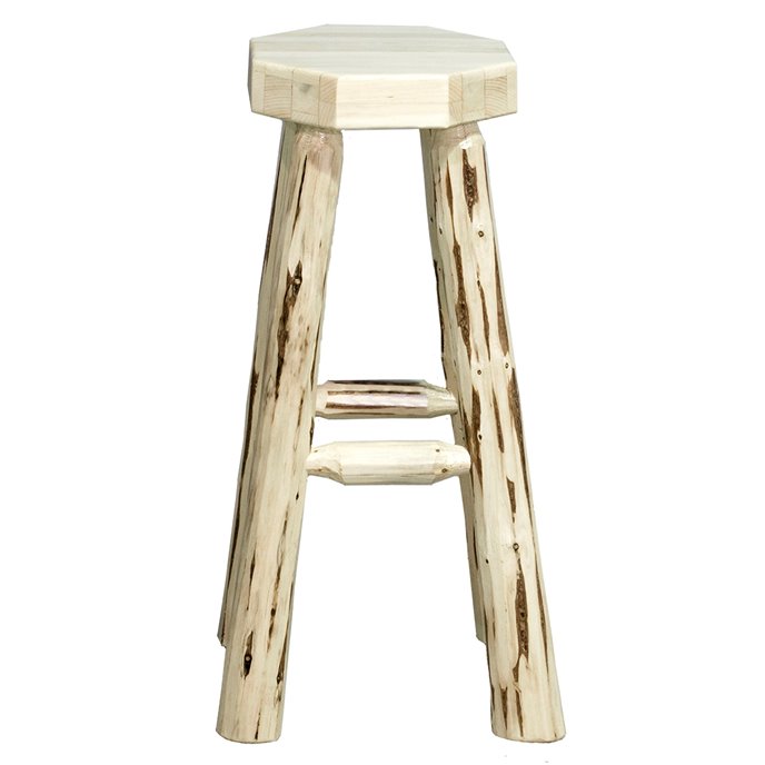 Montana Counter Height Backless Barstool - Clear Lacquer Finish Thumbnail