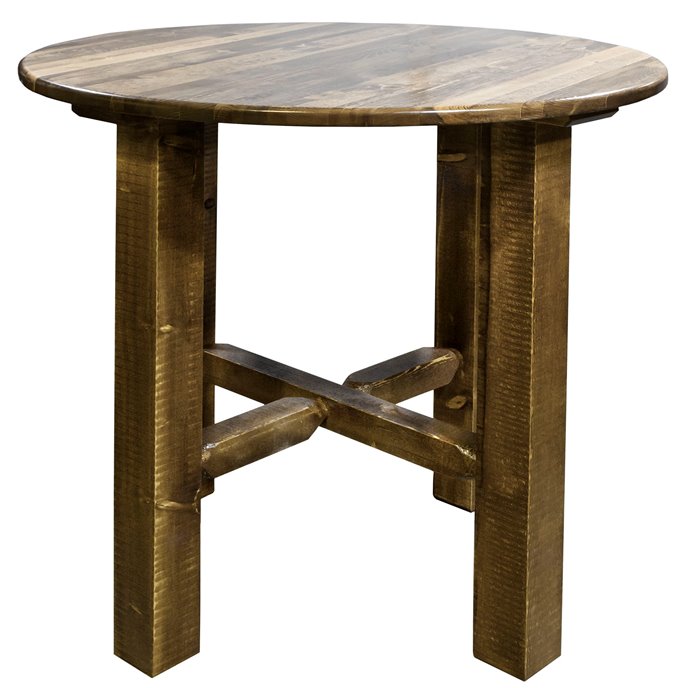 Homestead Bistro Table - Stain & Clear Lacquer Finish Thumbnail