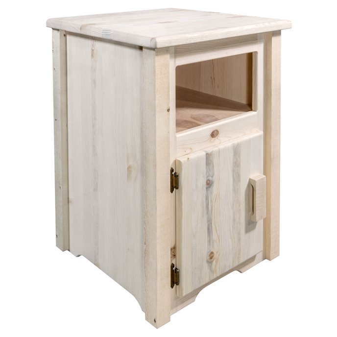 Homestead End Table w/ Left Hinged Door - Ready to Finish Thumbnail