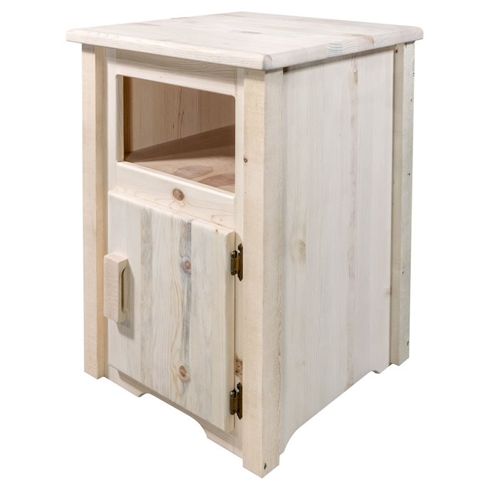 Homestead End Table w/ Right Hinged Door - Ready to Finish Thumbnail