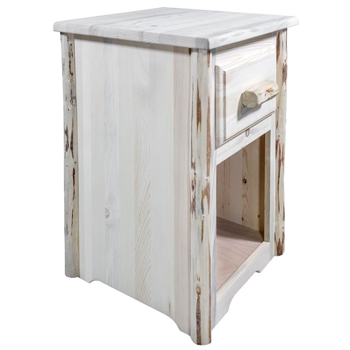 Montana End Table w/ Drawer - Clear Lacquer Finish Thumbnail