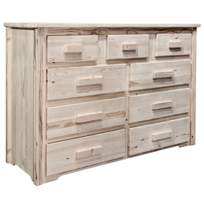 Homestead 9 Drawer Dresser - Clear Lacquer Finish Thumbnail