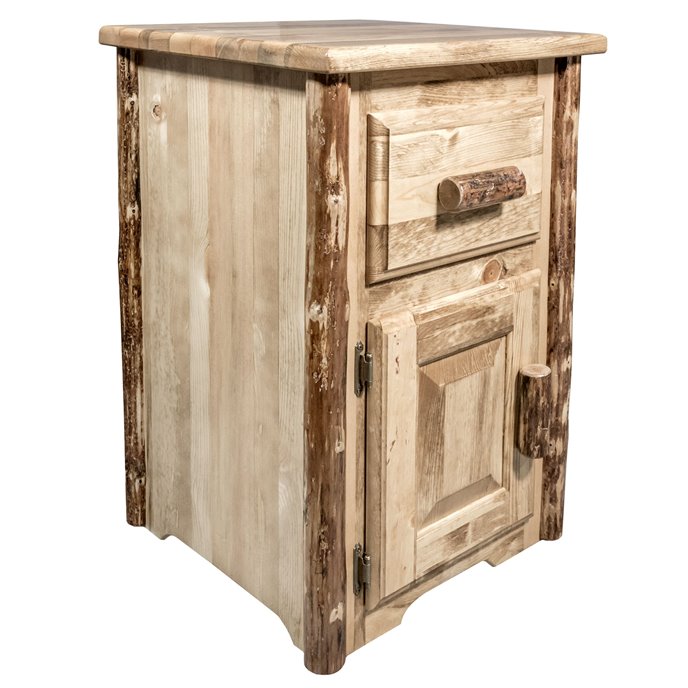 Glacier End Table w/ Drawer & Left Hinged Door Thumbnail