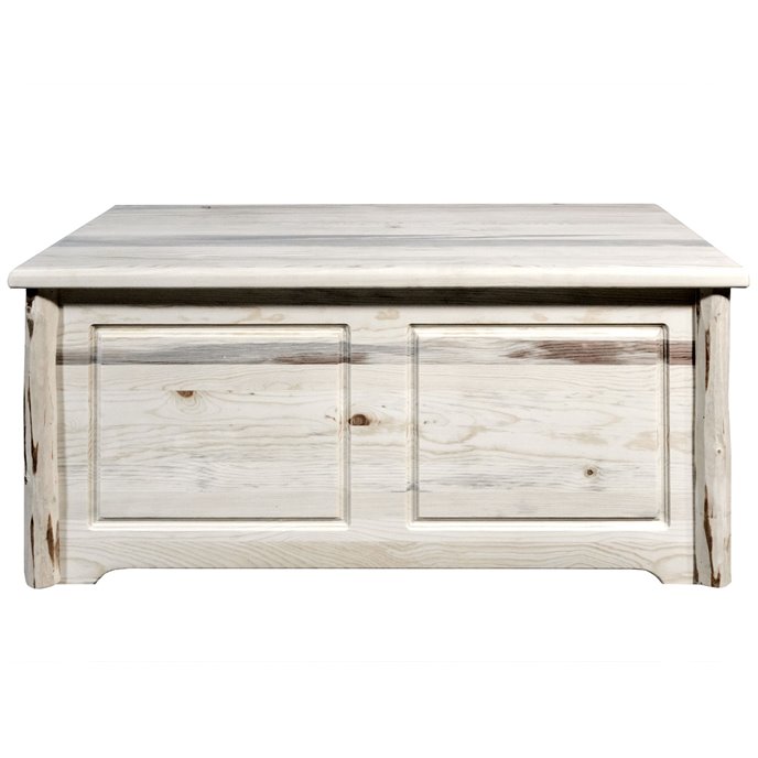 Montana Small Blanket Chest - Clear Lacquer Finish Thumbnail