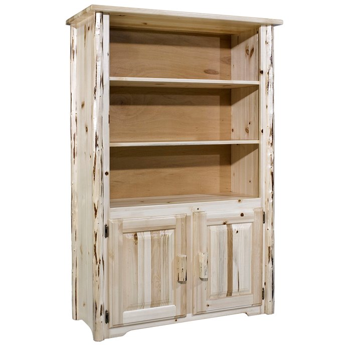 Montana Bookcase with Storage - Clear Lacquer Finish Thumbnail