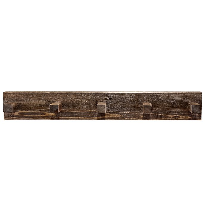 Homestead 3 Foot Coat Rack - Stain & Clear Lacquer Finish Thumbnail