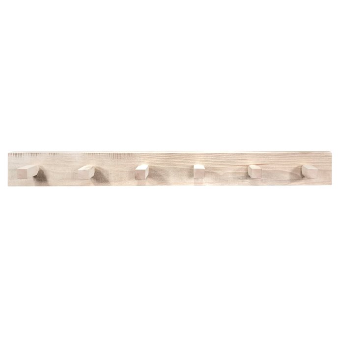 Homestead 4 Foot Coat Rack - Clear Lacquer Finish Thumbnail