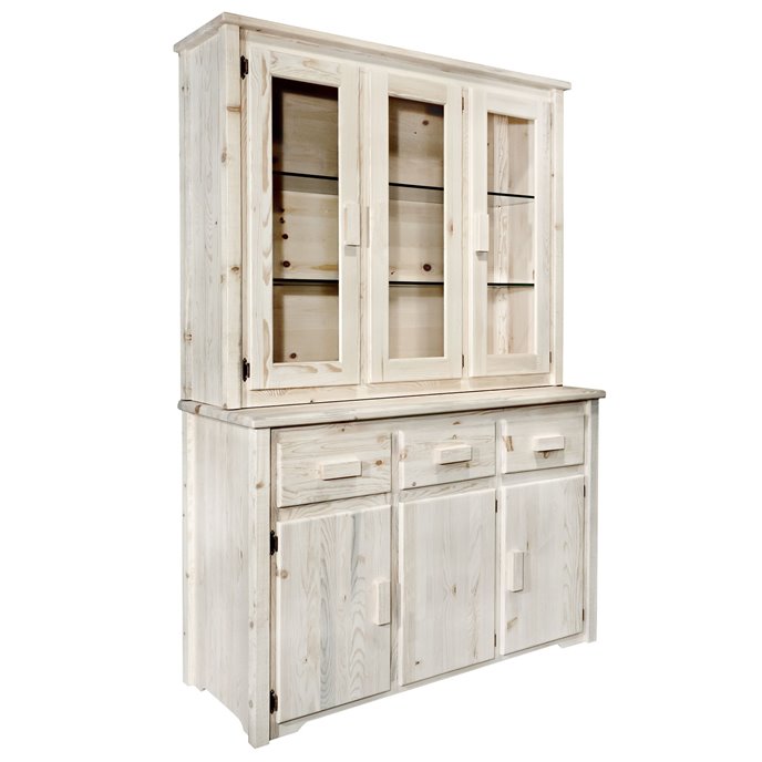 Homestead China Hutch - Clear Lacquer Finish Thumbnail