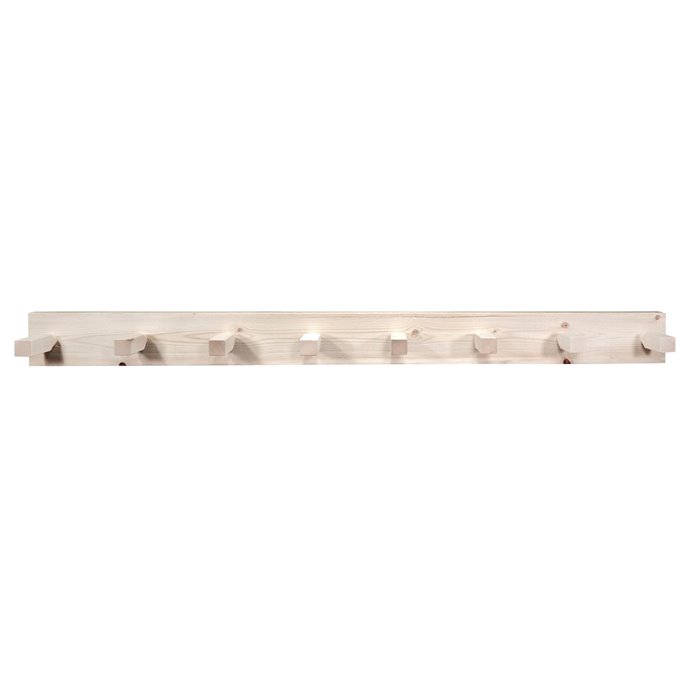 Homestead 5 Foot Coat Rack - Clear Lacquer Finish Thumbnail
