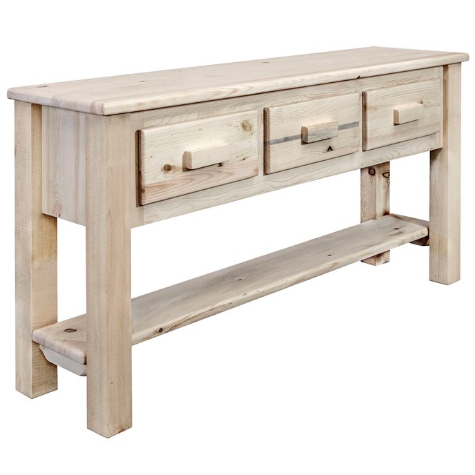 Homestead Console Table w/ 3 Drawers - Ready to Finish Thumbnail