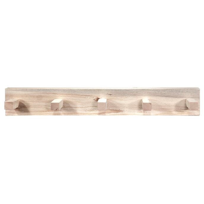 Homestead 3 Foot Coat Rack - Clear Lacquer Finish Thumbnail