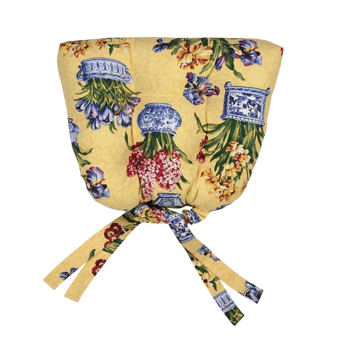Melanie Buttercream Set of 4 Chairpads - Floral Thumbnail