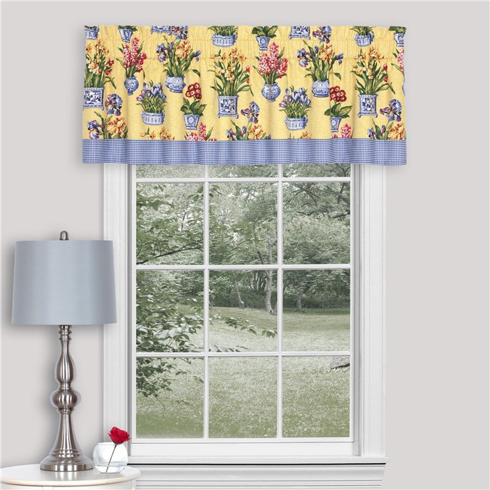 Melanie Buttercream Tailored Valance with Band Thumbnail