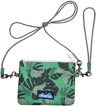 Kavu Monstera Garden Renrose 3-in-1 Wristlet/Crossbody Pouch Thumbnail