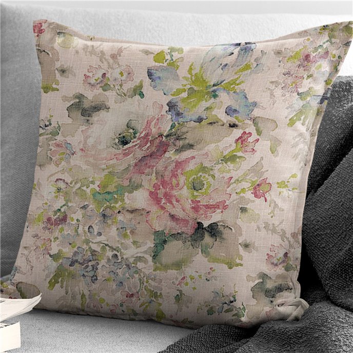 Athena Linen Blush Decorative Pillow - Size 20" Square Thumbnail