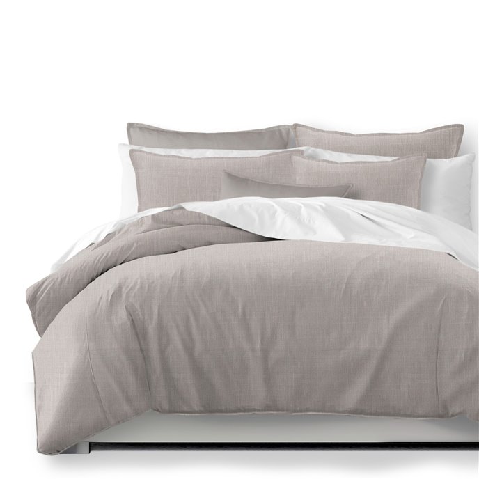 Austin Taupe Comforter and Pillow Sham(s) Set - Size Queen Thumbnail