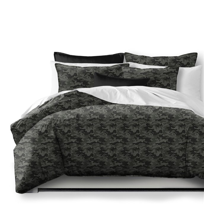 Basic Camo Army Green Coverlet and Pillow Sham(s) Set - Size Full Thumbnail