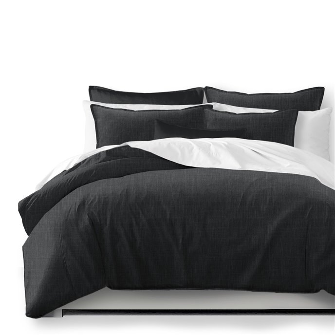 Austin Charcoal Coverlet and Pillow Sham(s) Set - Size Queen Thumbnail