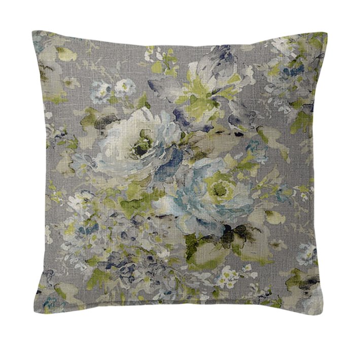Athena Linen Heather Gray Decorative Pillow - Size 20" Square Thumbnail