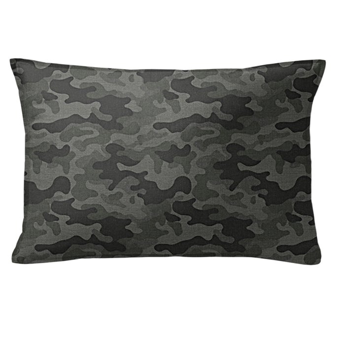 Basic Camo Army Green Decorative Pillow - Size 14"x20" Rectangle Thumbnail