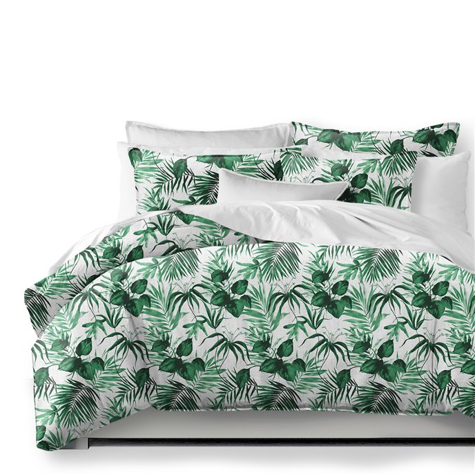 Baybridge Green Palm Duvet Cover and Pillow Sham(s) Set - Size Twin Thumbnail