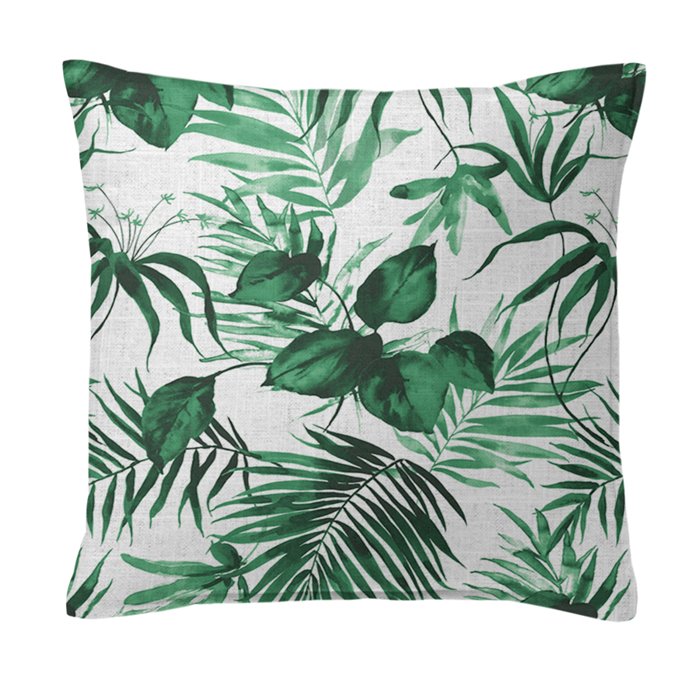 Baybridge Green Palm Decorative Pillow - Size 20" Square Thumbnail