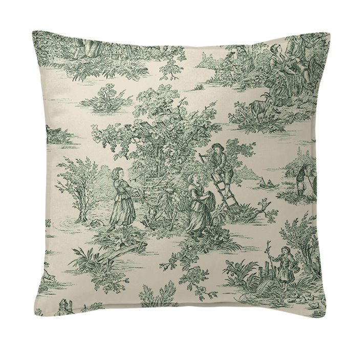 Bouclair Green Decorative Pillow - Size 20" Square Thumbnail