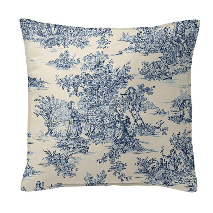 Bouclair Blue Decorative Pillow - Size 20" Square Thumbnail