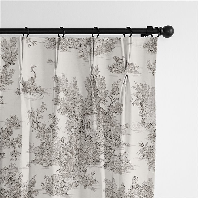 Bouclair Beige Pinch Pleat Drapery Panel - Pair - Size 40"x132" Thumbnail