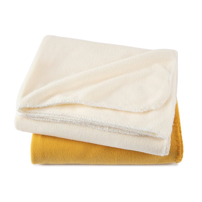 Martex 2-Pack Ivory and Gold Throw Set Thumbnail