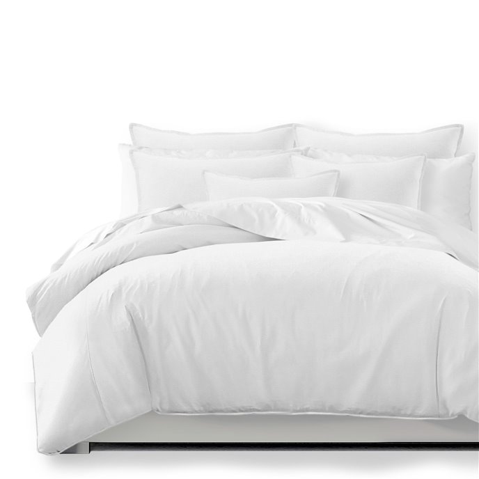Braxton White Duvet Cover and Pillow Sham(s) Set - Size Twin Thumbnail