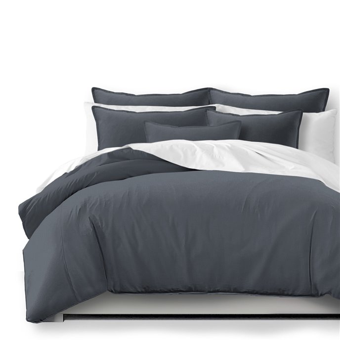 Braxton Gray Comforter and Pillow Sham(s) Set - Size Twin Thumbnail