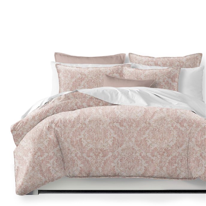 Damaskus Linen Blush Comforter and Pillow Sham(s) Set - Size Super Queen Thumbnail