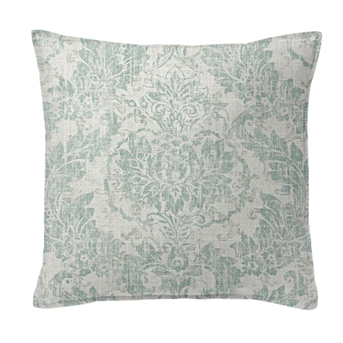 Damaskus Linen Mist Decorative Pillow - Size 24" Square Thumbnail