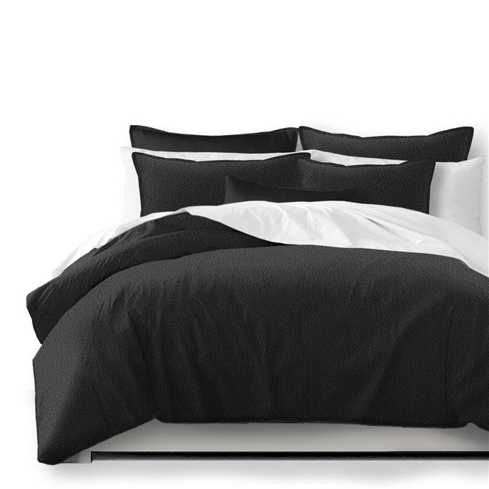 Jackson Boucle Gray Comforter and Pillow Sham(s) Set - Size Super Queen Thumbnail