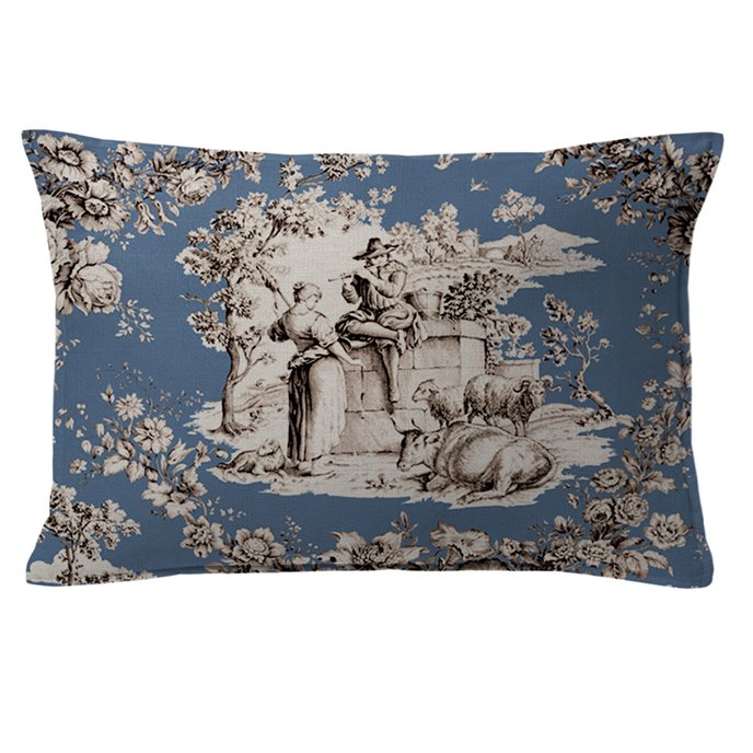 Genie Wedgwood Decorative Pillow - Size 14"x20" Rectangle Thumbnail