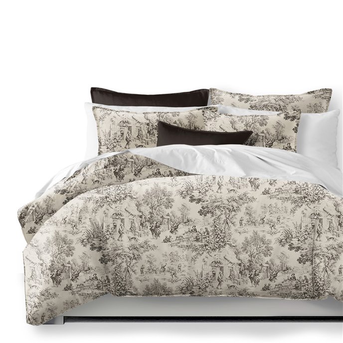 Maison Toile Sepia Duvet Cover and Pillow Sham(s) Set - Size Super Queen Thumbnail