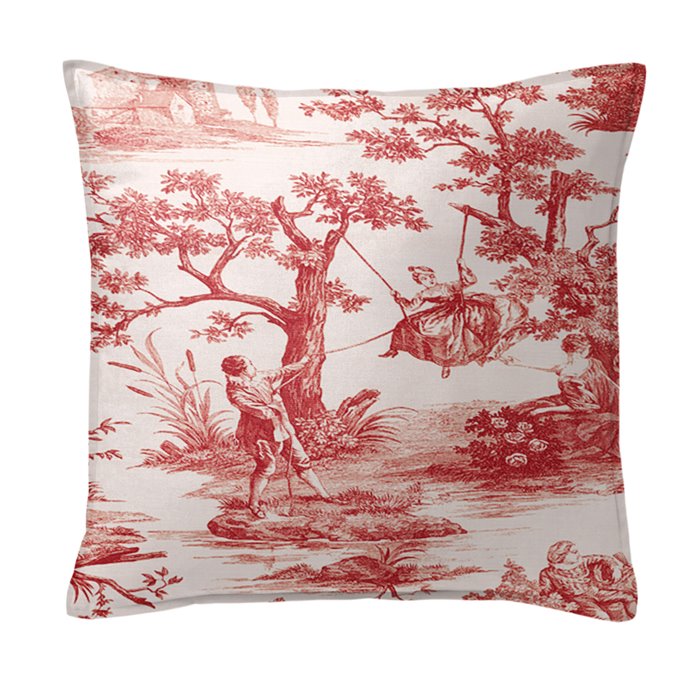 Malaika Red Decorative Pillow - Size 20" Square Thumbnail