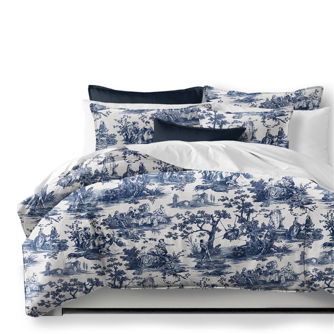 Malaika Blue Comforter and Pillow Sham(s) Set - Size Super Queen Thumbnail