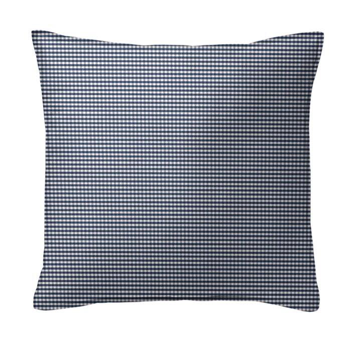 Rockton Check Indigo Decorative Pillow - Size 20" Square Thumbnail