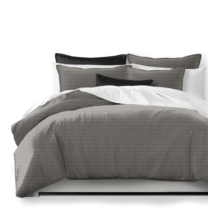 Rockton Check Black Comforter and Pillow Sham(s) Set - Size King / California King Thumbnail