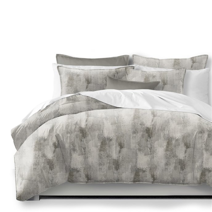 Thiago Linen Taupe  Duvet Cover and Pillow Sham(s) Set - Size Twin Thumbnail
