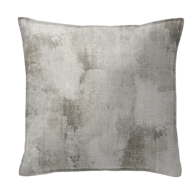 Thiago Linen Taupe  Decorative Pillow - Size 20" Square Thumbnail