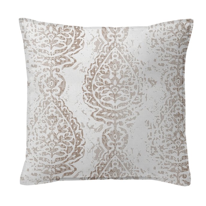Taylor's Pick Ecru Decorative Pillow - Size 20" Square Thumbnail
