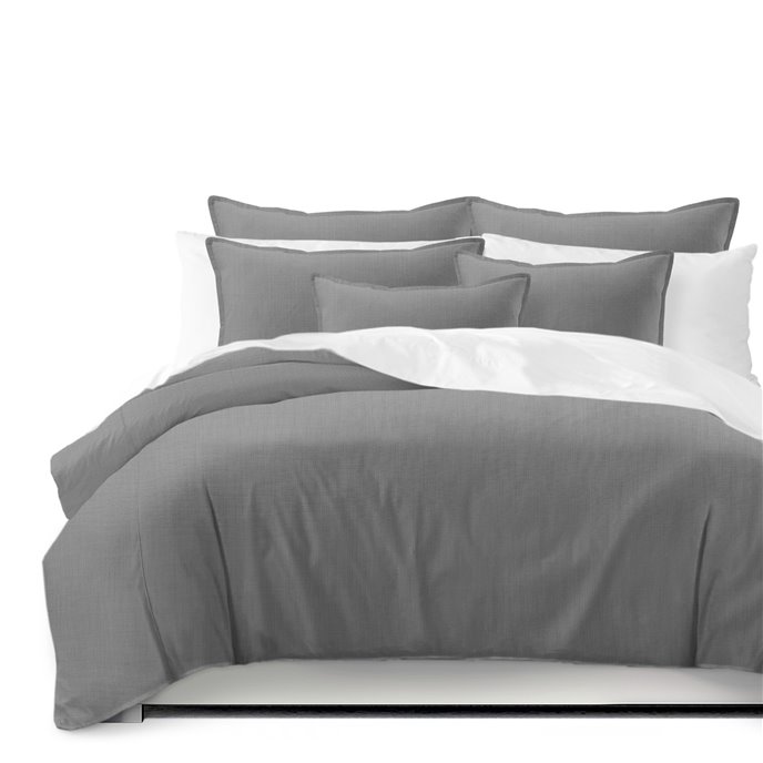 Ancebridge Dove Gray Comforter and Pillow Sham(s) Set - Size Super Queen Thumbnail
