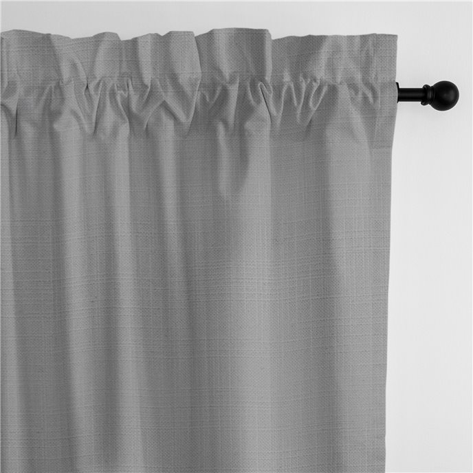 Ancebridge Dove Gray Pole Top Drapery Panel - Pair - Size 50"x84" Thumbnail