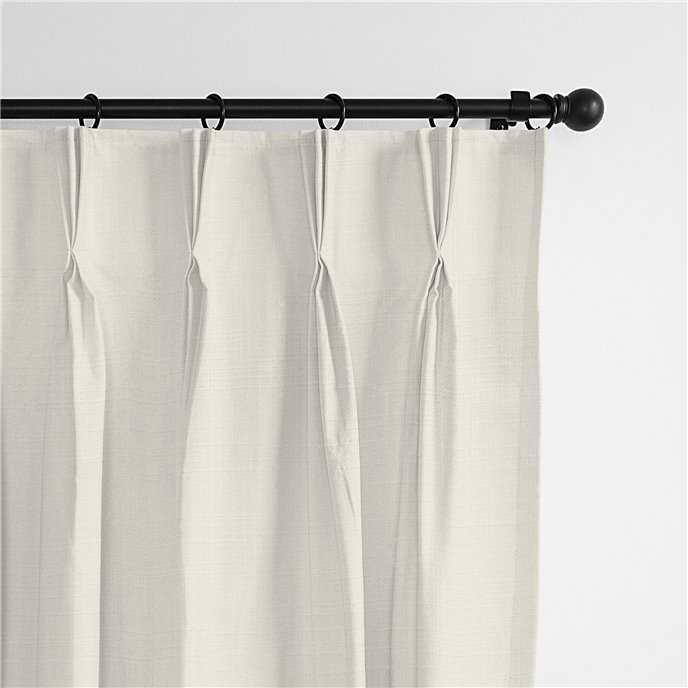 Ancebridge Vanilla Pinch Pleat Drapery Panel - Pair - Size 20"x108" Thumbnail