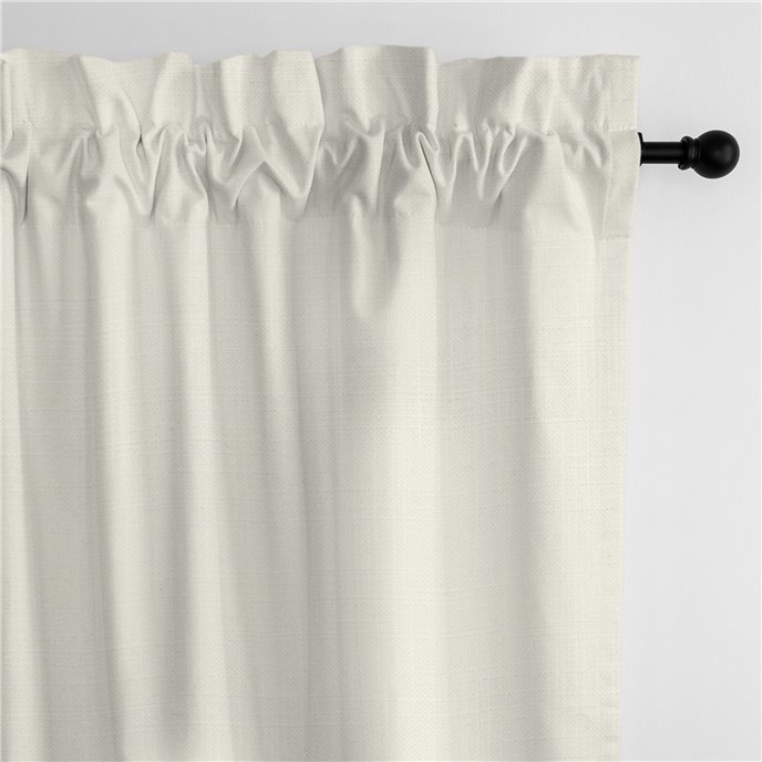 Ancebridge Vanilla Pole Top Drapery Panel - Pair - Size 50"x84" Thumbnail